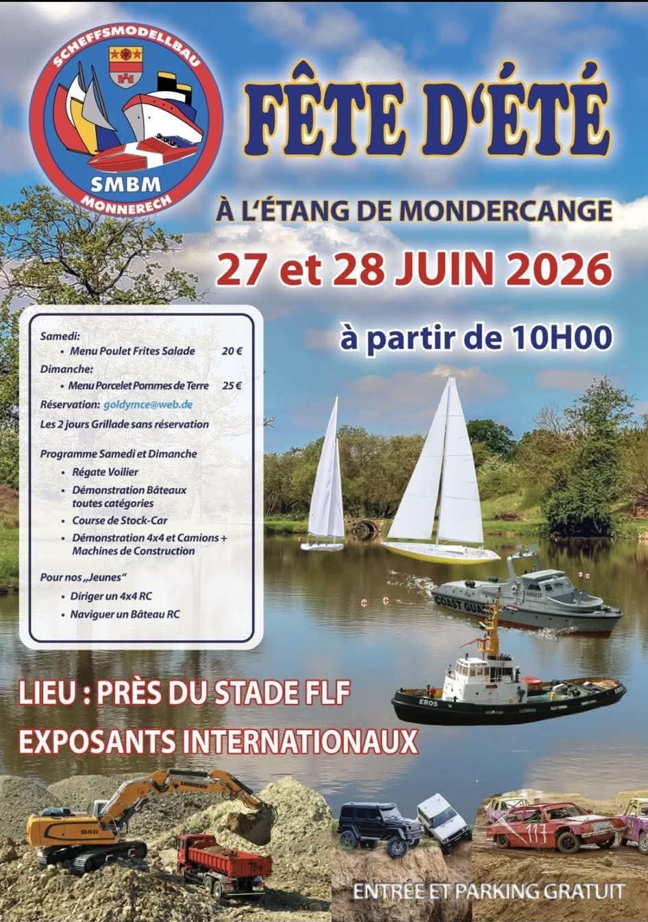 Invitation à la fête de l'été du modélisme au Luxembourg